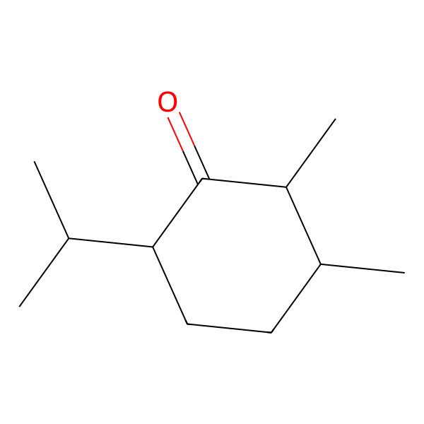 2D Structure of 2,3-Dimethyl-6-propan-2-ylcyclohexan-1-one 2D Structure of 2,3-Dimethyl-6-propan-2-ylcyclohexan-1-one