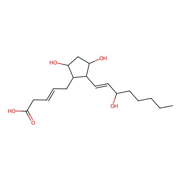 2D Structure of 2,3-dinor-8-epi-prostaglandin F2alpha