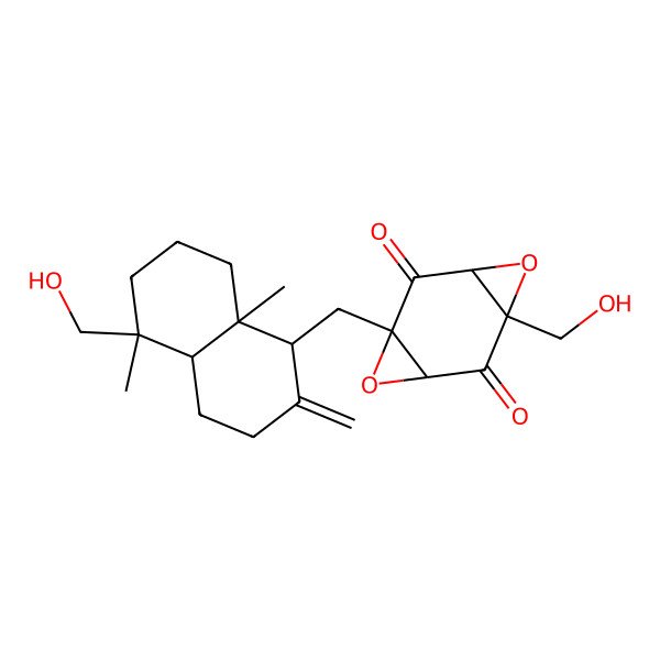 2D Structure of 2',3'-epoxy-13-hydroxy-4'-oxomacrophorin A