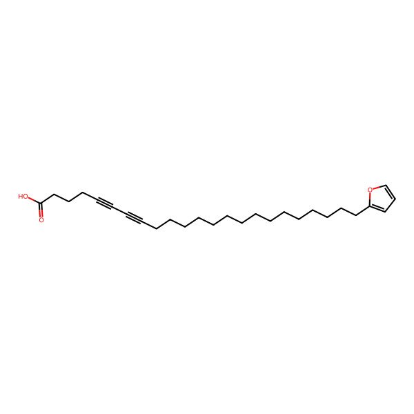 2D Structure of 23-(Furan-2-yl)tricosa-5,7-diynoic acid