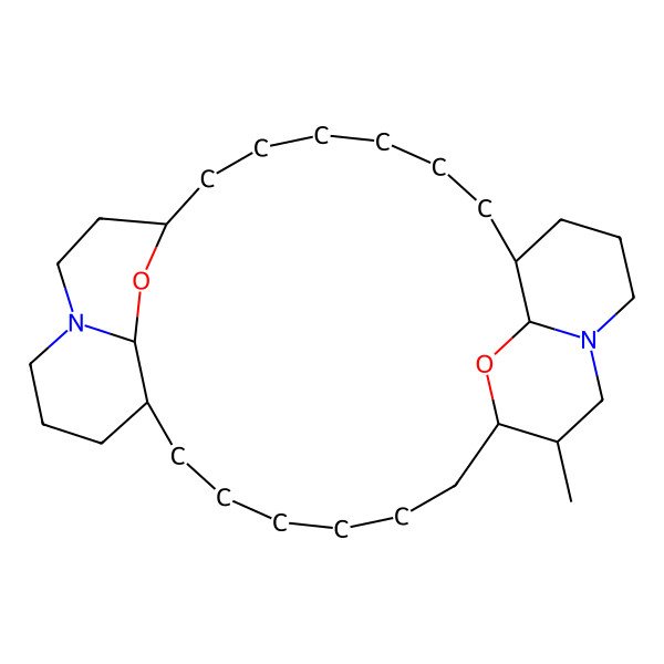 2D Structure of 23-Methyl-9,30-dioxa-11,25-diazapentacyclo[20.6.2.28,11.010,15.025,29]dotriacontane