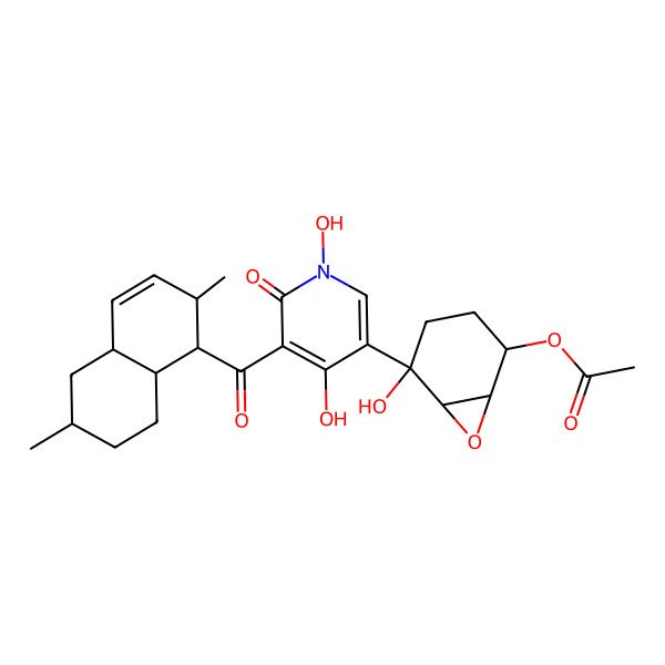 2D Structure of 23-O-acetyl-N-hydroxyapiosporamide
