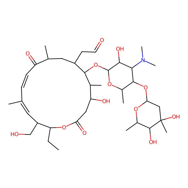 2D Structure of 23-O-Desmycinosyl-tylosin