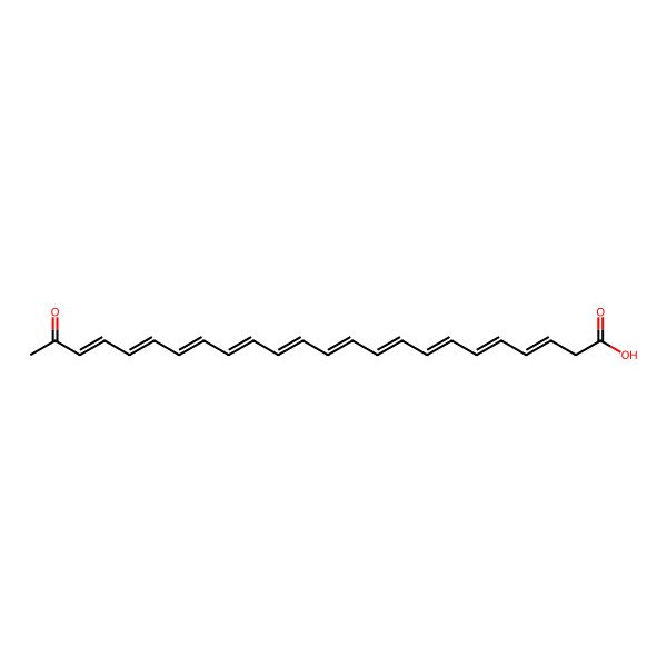 2D Structure of 23-Oxotetracosa-3,5,7,9,11,13,15,17,19,21-decaenoic acid