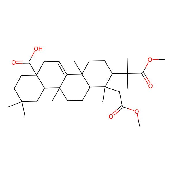 2D Structure of 2,3-Secotaraxera-14-ene-2,3,28-trioic acid 2,3-dimethyl ester
