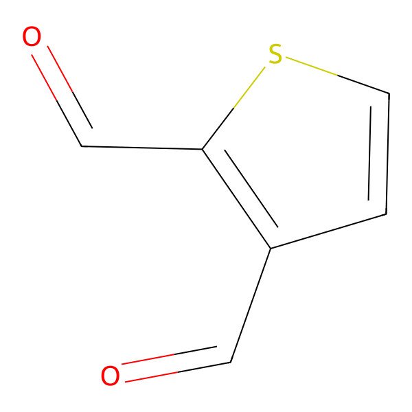 2D Structure of 2,3-Thiophenedicarboxaldehyde