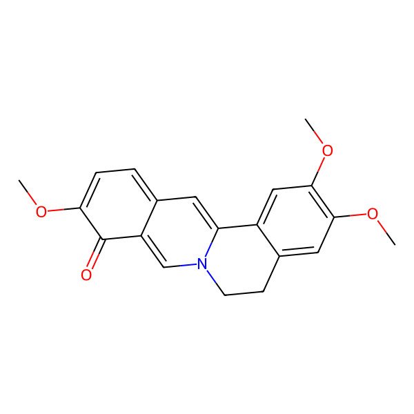 2D Structure of 2,3,10-Trimethoxy-5,6-dihydroisoquinolino[2,1-b]isoquinolin-9-one