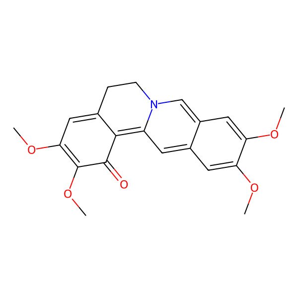 2D Structure of 2,3,10,11-Tetramethoxy-5,6-dihydroisoquinolino[2,1-b]isoquinolin-1-one