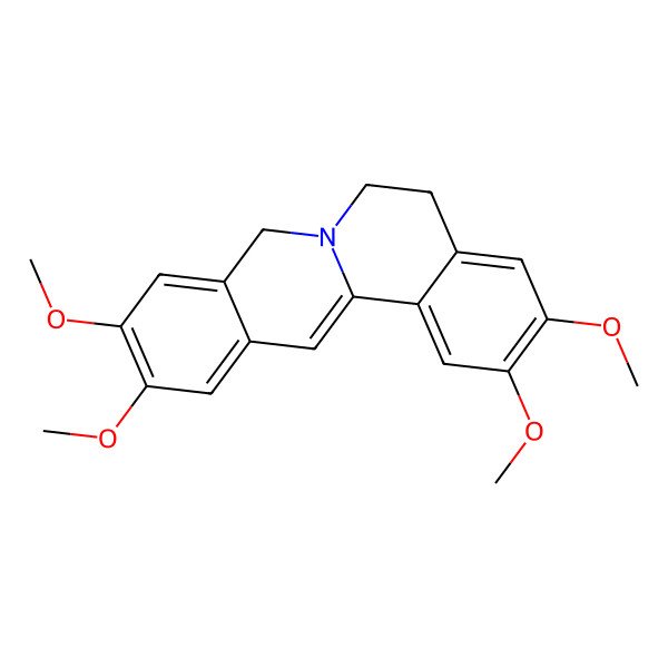 2D Structure of 2,3,10,11-tetramethoxy-6,8-dihydro-5H-isoquinolino[2,1-b]isoquinoline
