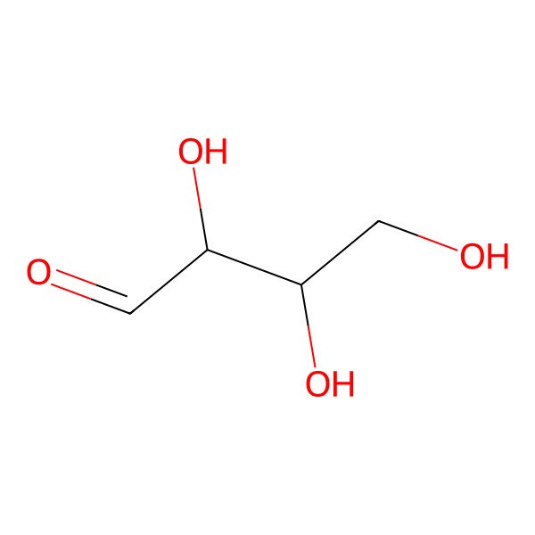 2D Structure of 2,3,4-Trihydroxybutanal