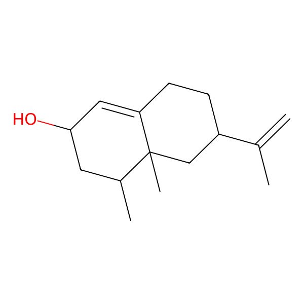2D Structure of 2,3,4,4a,5,6,7,8-Octahydro-4,4a-dimethyl-6-(1-methylvinyl)-2-naphthol 2D Structure of 2,3,4,4a,5,6,7,8-Octahydro-4,4a-dimethyl-6-(1-methylvinyl)-2-naphthol
