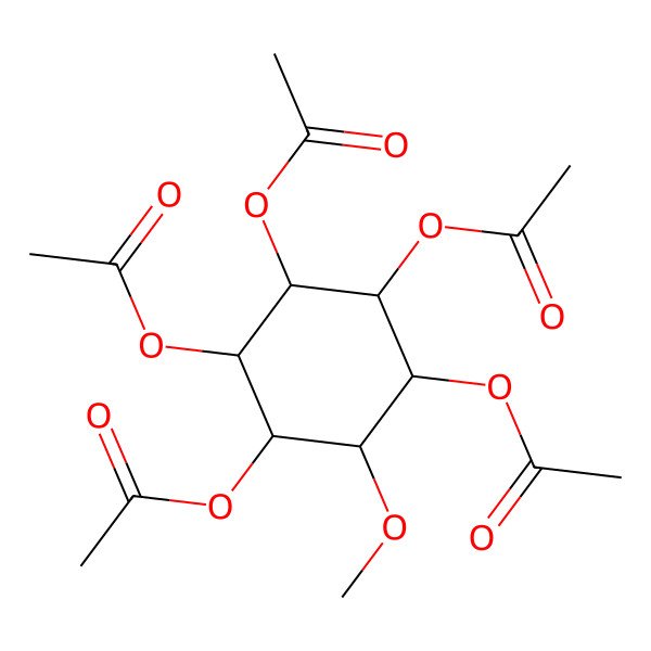 2D Structure of (2,3,4,5-Tetraacetyloxy-6-methoxycyclohexyl) acetate