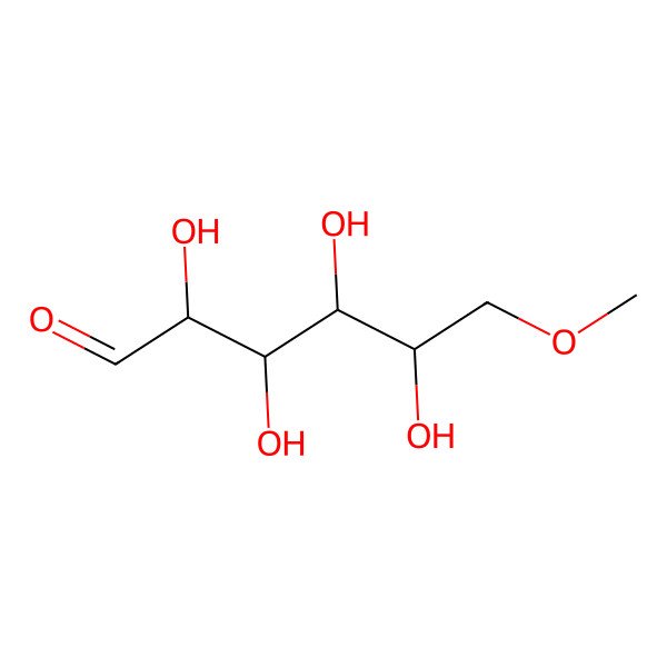 2D Structure of 2,3,4,5-Tetrahydroxy-6-methoxyhexanal