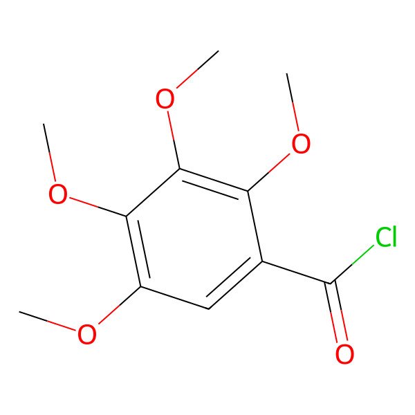 2D Structure of 2,3,4,5-Tetramethoxybenzoyl chloride