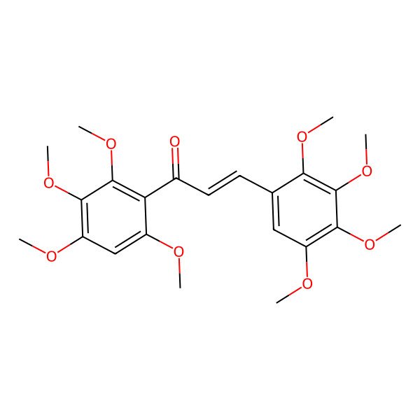 2D Structure of 2,3,4,5,2',4',5',6'-Octamethoxychalcone