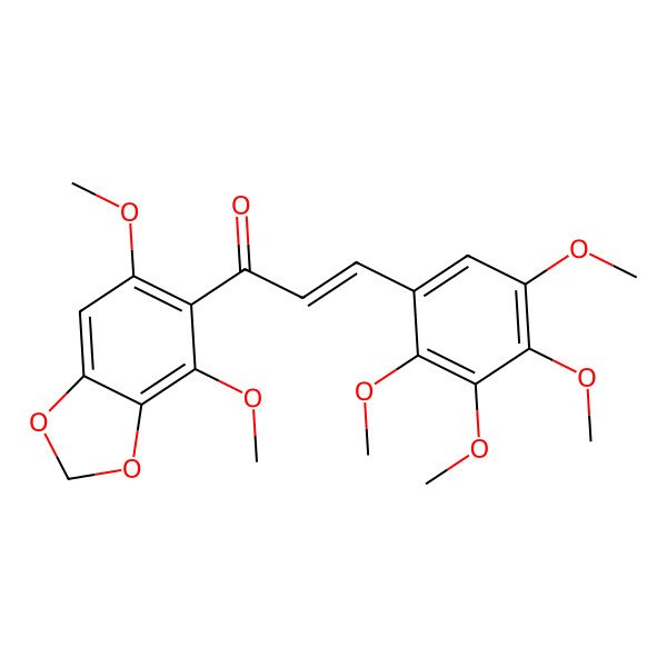 2D Structure of 2,3,4,5,2',6'-Hexamethoxy-4',5'-methylenedioxychalcone