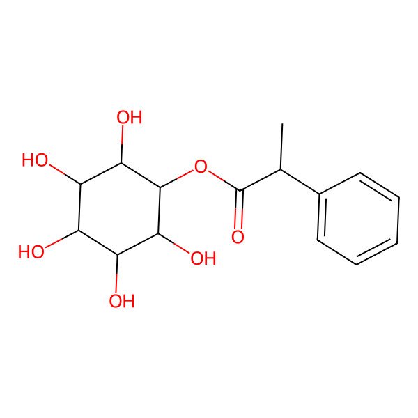 2D Structure of (2,3,4,5,6-Pentahydroxycyclohexyl) 2-phenylpropanoate 2D Structure of (2,3,4,5,6-Pentahydroxycyclohexyl) 2-phenylpropanoate