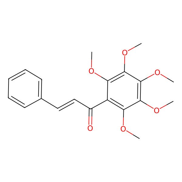2D Structure of 2',3',4',5',6'-Pentamethoxychalcone 2D Structure of 2',3',4',5',6'-Pentamethoxychalcone