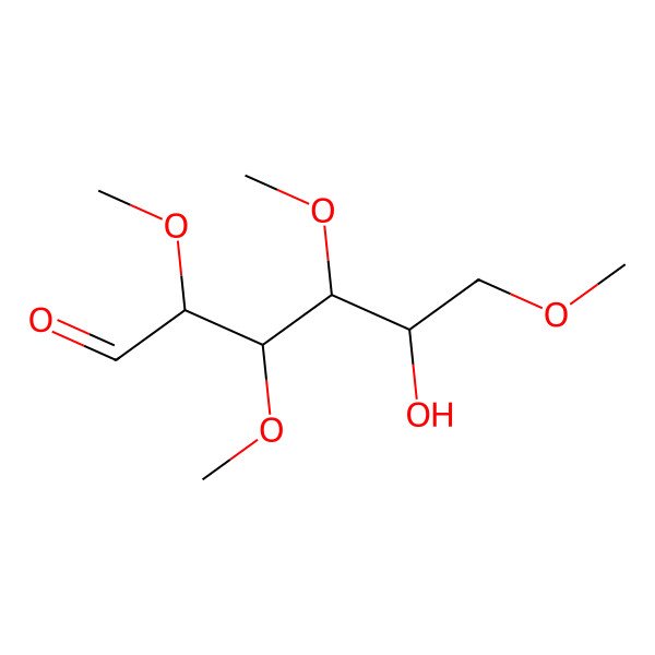 2D Structure of 2,3,4,6-Tetra-O-methyl-D-galactose