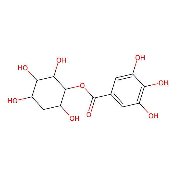 2D Structure of (2,3,4,6-Tetrahydroxycyclohexyl) 3,4,5-trihydroxybenzoate