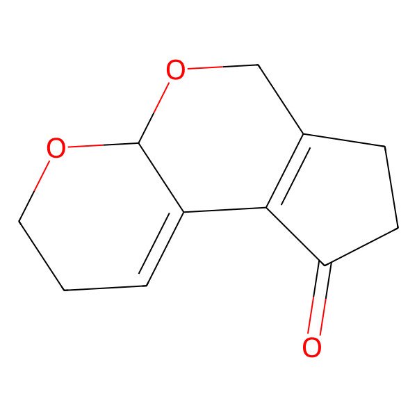 2D Structure of 2,3,4a,6,7,8-Hexaahydro-pyrano[2,3-b]cyclopenta[d]pyran-9-one