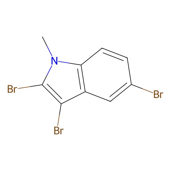 2D Structure of 2,3,5-Tribromo-1-methyl-1H-indole