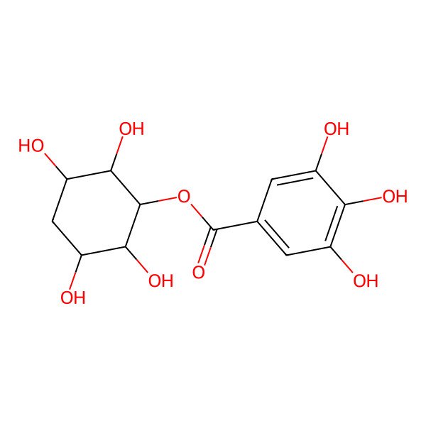 2D Structure of (2,3,5,6-Tetrahydroxycyclohexyl) 3,4,5-trihydroxybenzoate