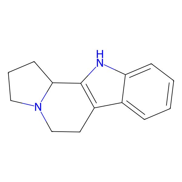 2D Structure of 2,3,5,6,11,11b-hexahydro-1H-indolizino[8,7-b]indole
