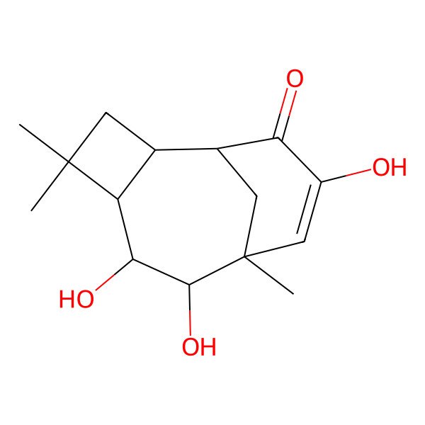 2D Structure of 2,3,6-Trihydroxycaryol-5-en-7-one