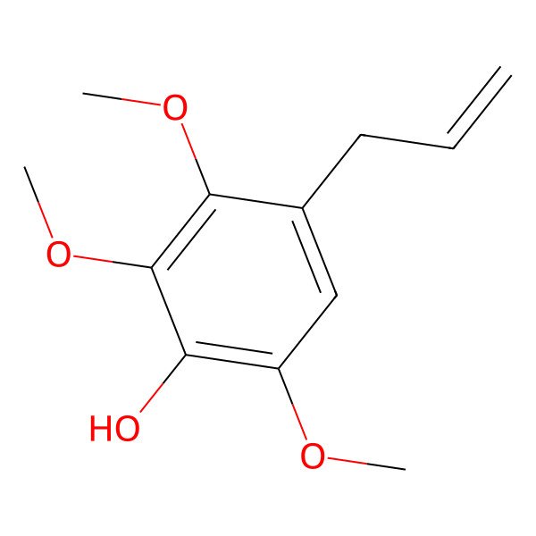 2D Structure of 2,3,6-Trimethoxy-4-prop-2-enylphenol
