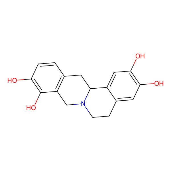 2D Structure of 2,3,9,10-Tetrahydroxyberbine
