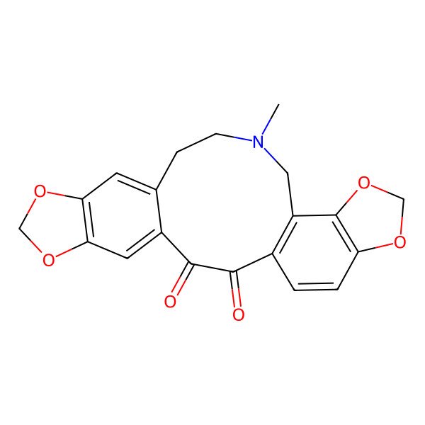 2D Structure of 15-Methyl-7,9,19,21-tetraoxa-15-azapentacyclo[15.7.0.04,12.06,10.018,22]tetracosa-1(17),4,6(10),11,18(22),23-hexaene-2,3-dione