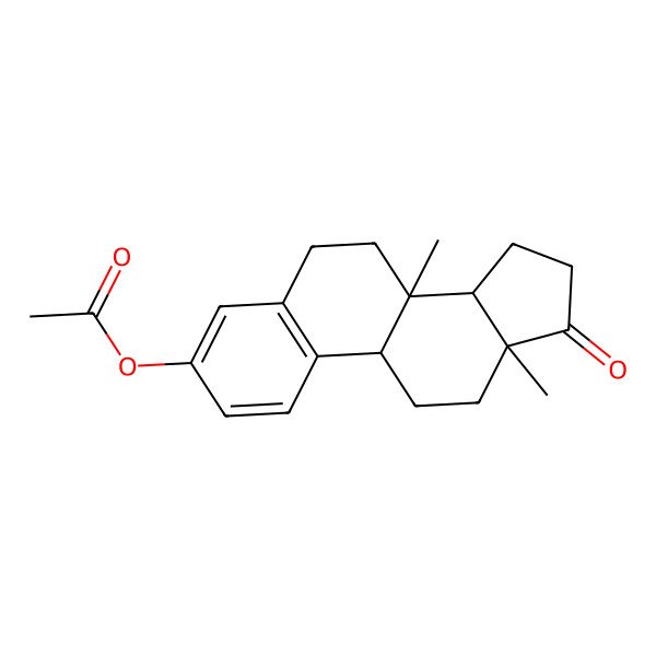 2D Structure of [(8R,9S,13S,14S)-8,13-dimethyl-17-oxo-6,7,9,11,12,14,15,16-octahydrocyclopenta[a]phenanthren-3-yl] acetate