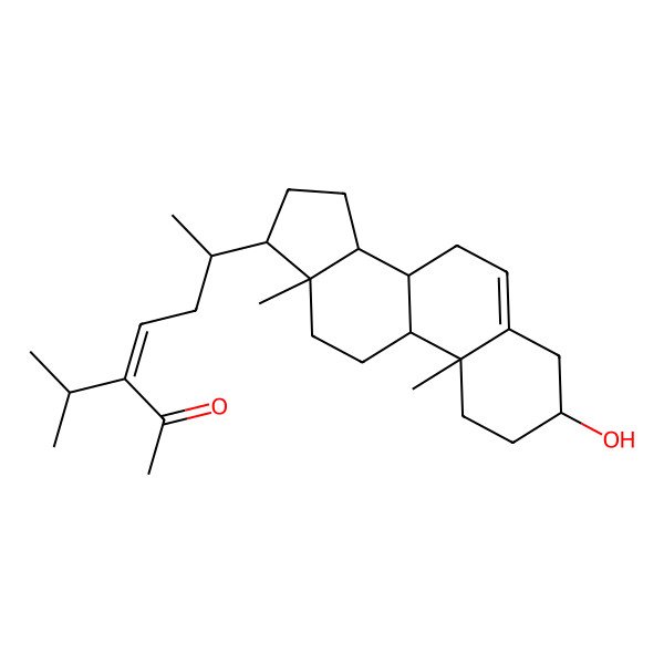 2D Structure of (23e)-3beta-Hydroxystigmasta-5,23-dien-28-one