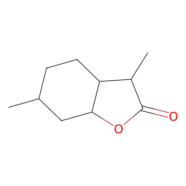 2D Structure of 2(3H)-Benzofuranone, hexahydro-3,6-dimethyl-