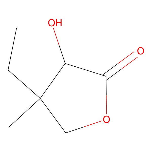 2D Structure of 2(3H)-Furanone, 4-ethyldihydro-3-hydroxy-4-methyl-