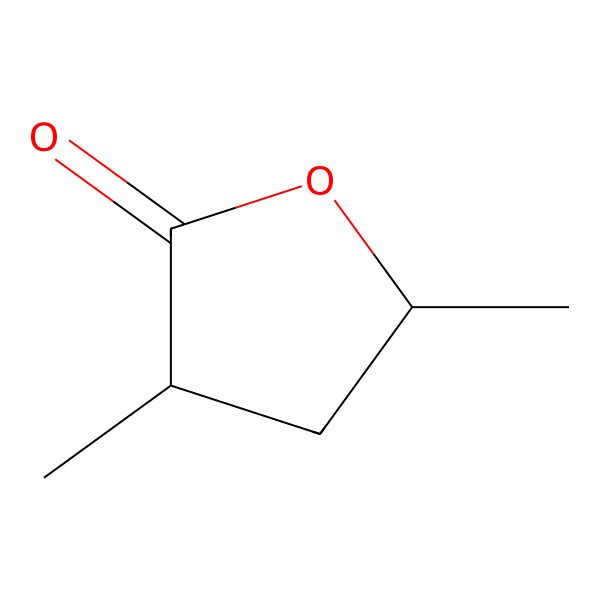 2D Structure of 2(3H)-Furanone, dihydro-3,5-dimethyl-, cis-