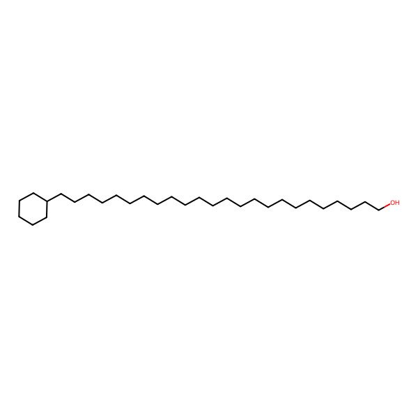 2D Structure of 24-Cyclohexyltetracosan-1-ol