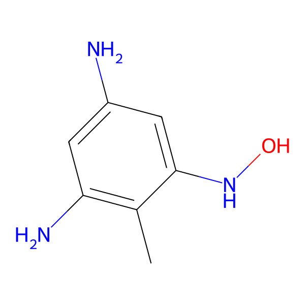 2D Structure of 2,4-Diamino-6-hydroxylaminotoluene