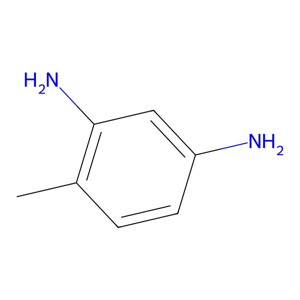 2D Structure of 2,4-Diaminotoluene