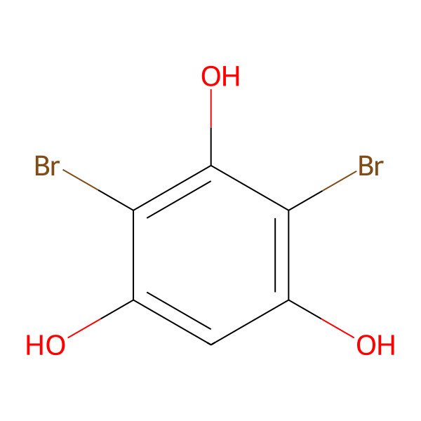 2D Structure of 2,4-Dibromobenzene-1,3,5-triol