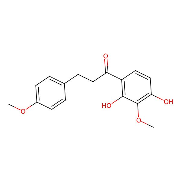 2D Structure of 2',4'-Dihydroxy-4,3'-dimethoxydihydrochalcone 2D Structure of 2',4'-Dihydroxy-4,3'-dimethoxydihydrochalcone