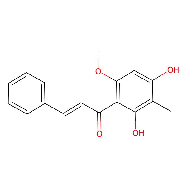2D Structure of 2',4'-Dihydroxy-6'-methoxy-3'-methylchalcone