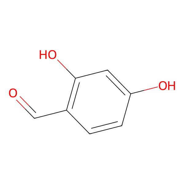 2D Structure of 2,4-Dihydroxybenzaldehyde