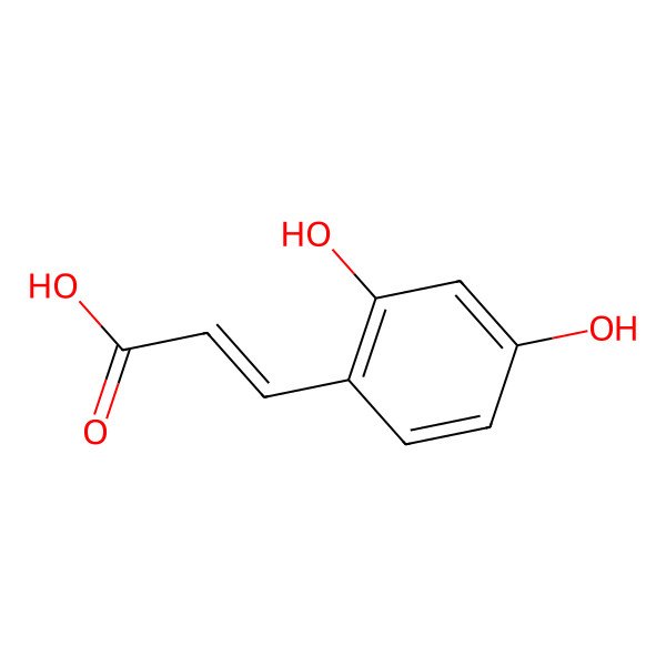 2D Structure of 2,4-Dihydroxycinnamic acid