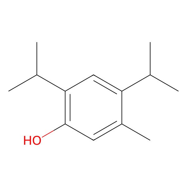 2D Structure of 2,4-Diisopropyl-5-methylphenol 2D Structure of 2,4-Diisopropyl-5-methylphenol