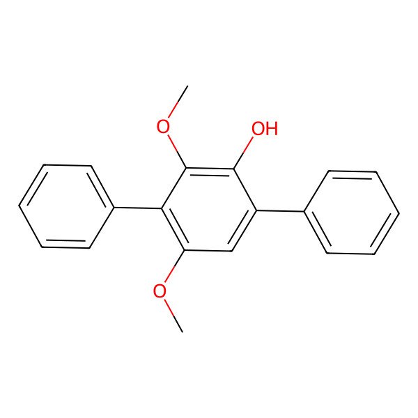 2D Structure of 2,4-Dimethoxy-3,6-diphenylphenol