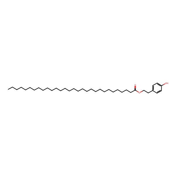 2D Structure of 2(4-Hydroxyphenyl)ethyl triacontanoate