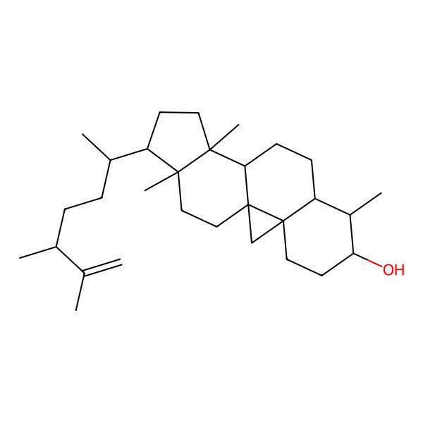 2D Structure of 24-Methyl-28-norcycloart-25-en-3-ol