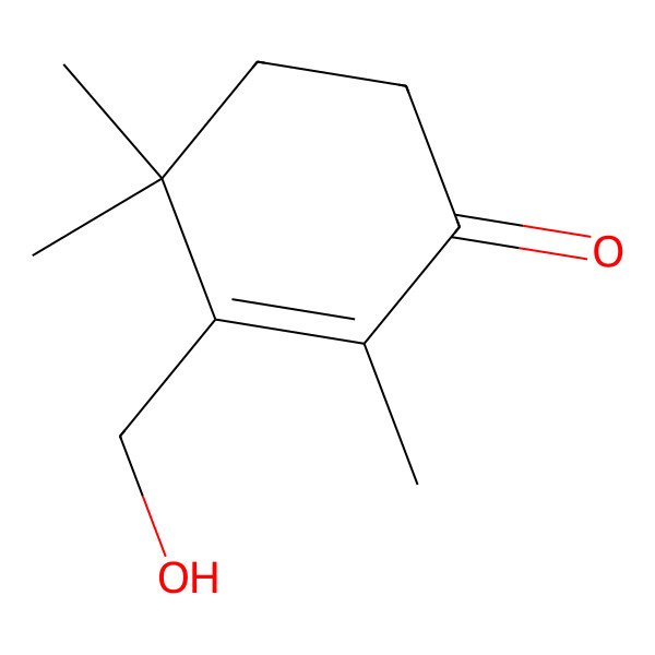 2D Structure of 2,4,4-Trimethyl-3-hydroxymethylcyclohex-2-en-1-one 2D Structure of 2,4,4-Trimethyl-3-hydroxymethylcyclohex-2-en-1-one